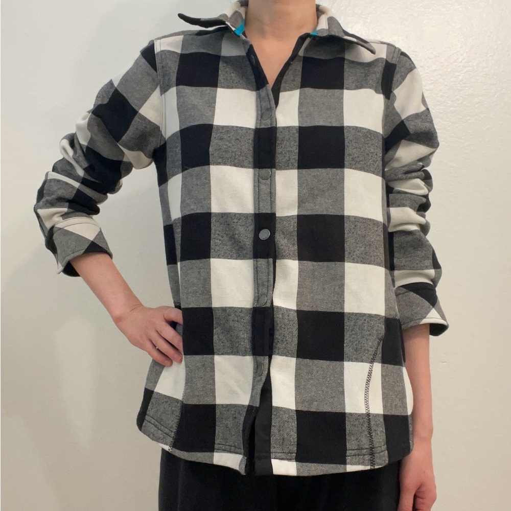 Orvis classic collection black white gingham max tomboy jacket top size s